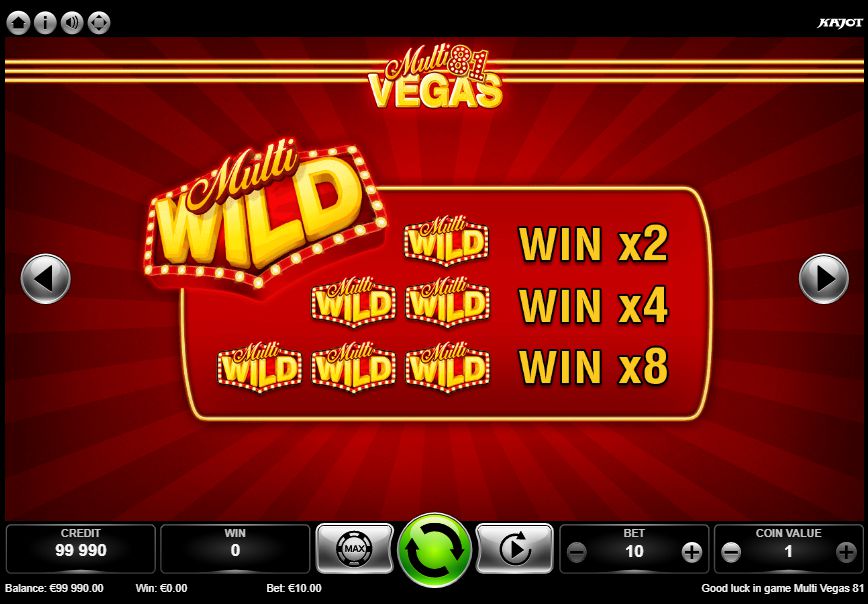 Multi Vegas 81 bonusy