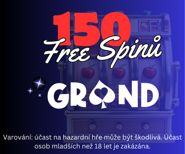 GrandWin Casino 150 free spinů