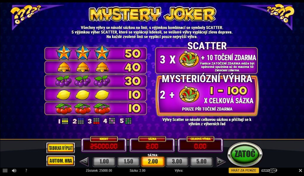 Mystery Joker automat