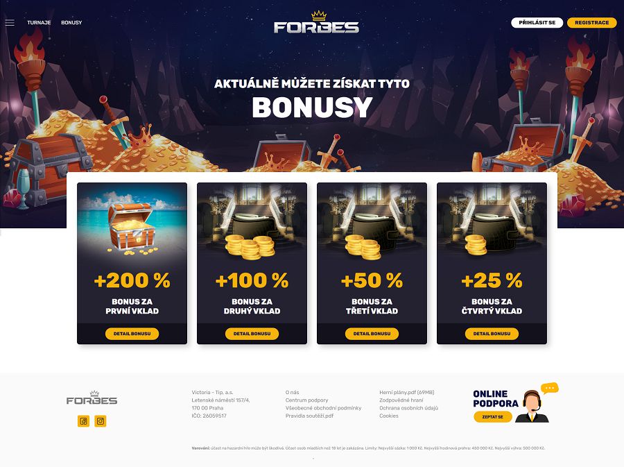 online kasino Forbes screen bonusy