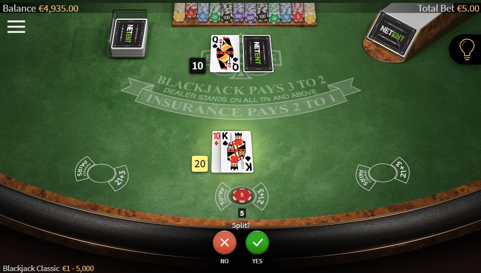 blackjack online zdarma - hard 20