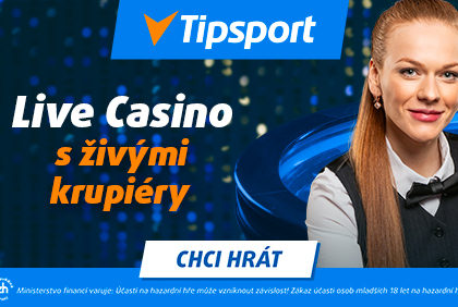 Live Casino Tipsport – zahrajte si blackjack a ruletu s českými krupiéry