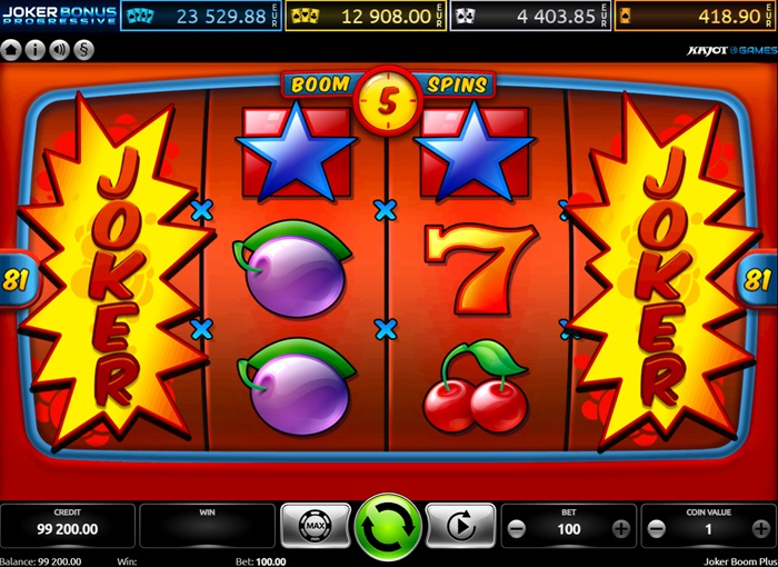 Joker Boom Plus demo automat - Boom Spin Bonus Game